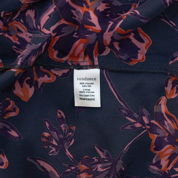 Sundance Boho Blouse Women’s XS Purple Floral Burnout Velvet Top Whimsigoth - Picture 6 of 6